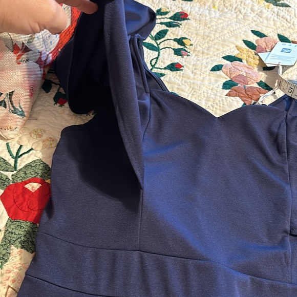 Grace Karin navy stretch dress size L nwt - Picture 7 of 13